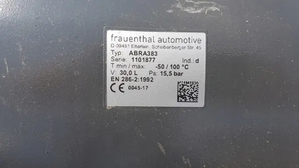 Tanque de aire 30L ABRA383 DAF 45 55 LF Euro 6 image 3