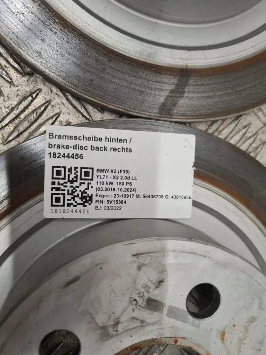 BMW 6799367 Disques & Plaquettes Frein Arrière image 5