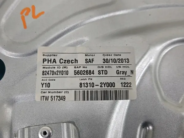 Elevador de Janela Frontal Esquerdo Hyundai IX35 09-13 81310-2Y000 image 2