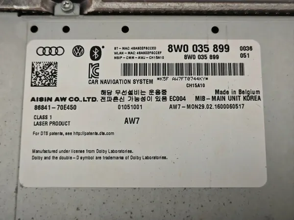 Lecteur de carte SD Audi OE OEM 8W0035899 image 6