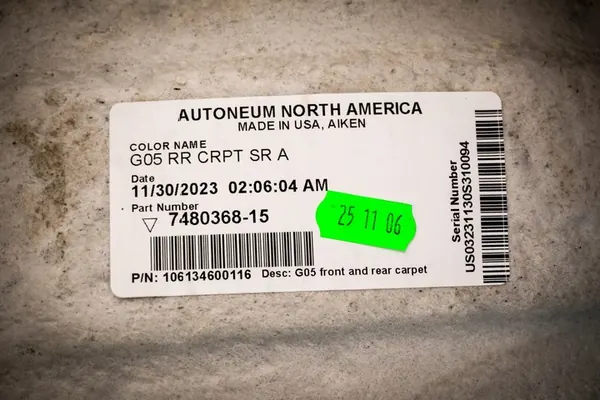 Carpete Traseira BMW X5 G05 51477480368 image 5