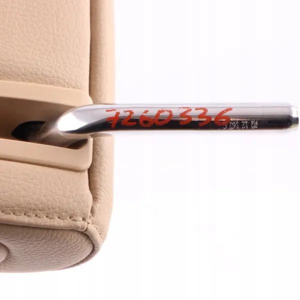 BMW F10/F11 Mittnackstöd Dakota Beige Läder OEM 7260336 image 10
