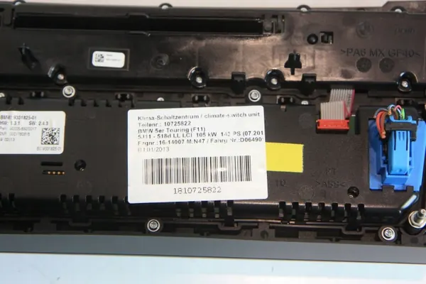 Panneau climatisation BMW 5 F10 F11 OEM 9230050 image 5