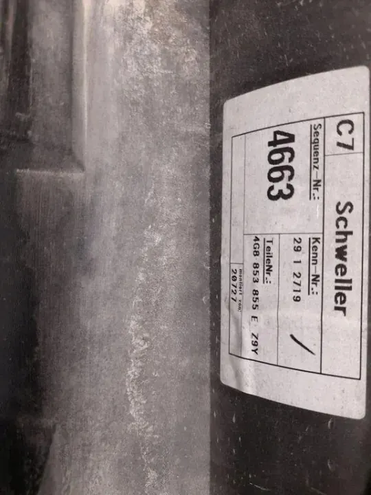 Linke Schwellerverkleidung OEM 4G8853855E für Audi A7 Sportback image 4