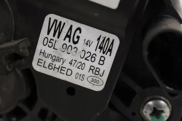 VW PASSAT B8 ALTERNATOR 140A OEM 05L903026B image 2