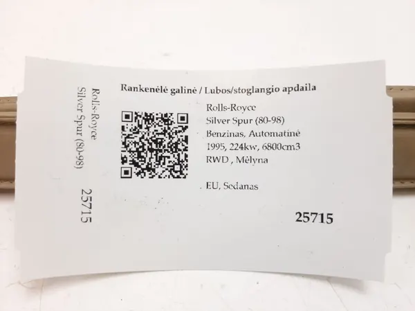 Pega de teto OEM LH para Rolls-Royce Silver Spur image 8