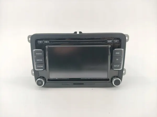 Panel de radio usado OEM 3C8035195G para VW Passat B7 image 4