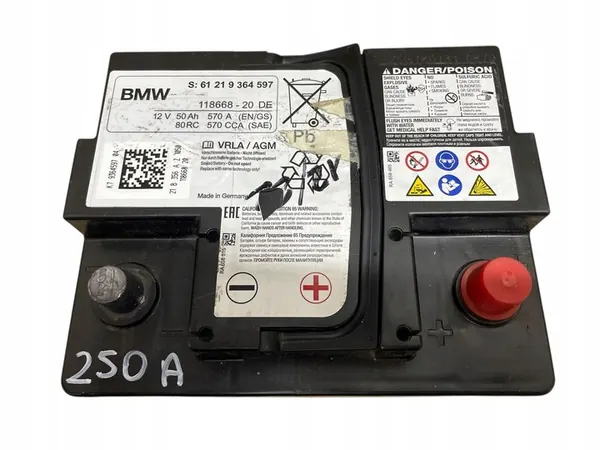 AGM START-STOP Accu 12V 50AH 570A BMW/MINI 2021 OEM image 2