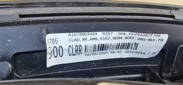 Mercedes GLE W167 Para-lama traseiro direito OEM A1678845400 image 6