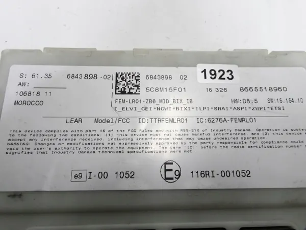 Módulo FEM usado OEM 6843898 para BMW image 4