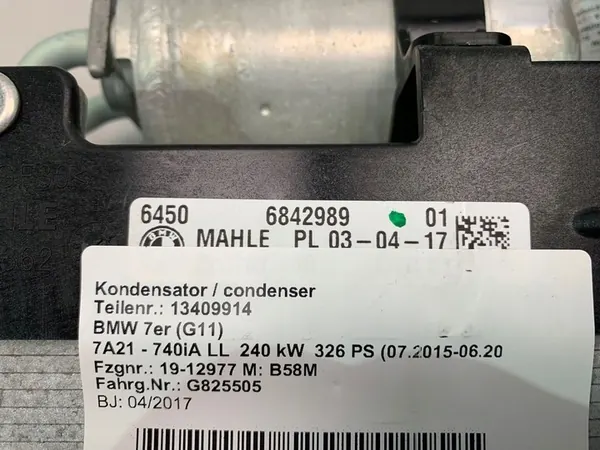 BMW OE 6842989 A/C-kondensaattori image 6