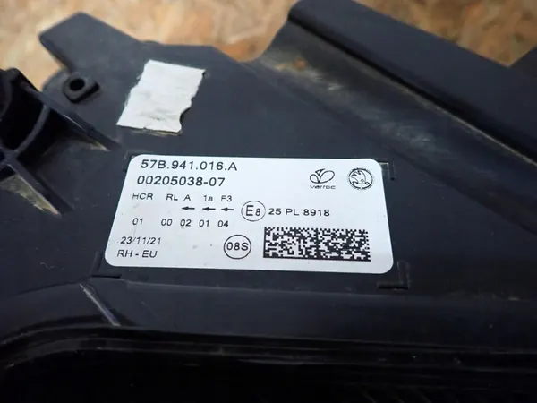Farol direito Skoda Karoq 2017-2021 OEM 57B941016A image 5