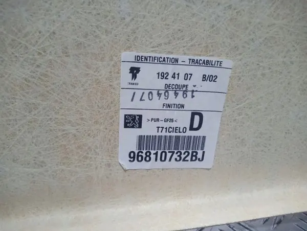 Podsufitka Peugeot 308 OEM 96810732BJ - Occasion image 6