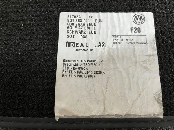 Tapis OEM 5G1 863 011 pour VW Golf 7 image 7