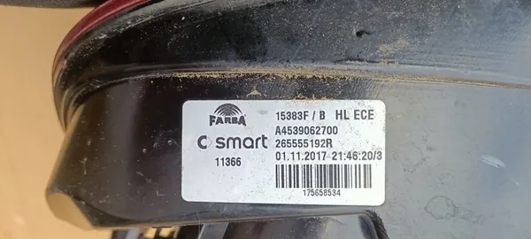 Linker Achterlicht Smart Forfour II 14- A4539062700 image 8
