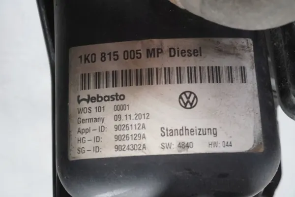 Webasto parkeerverwarming OEM 1K0815005MP voor VW Caddy Touran image 9
