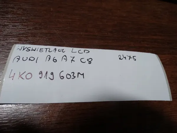 OEM 4K0919603M LCD-Display für Audi A6 A7 C8 image 4