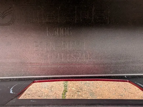 MAZDA III 3 2018 Pare-chocs arrière d'origine image 4