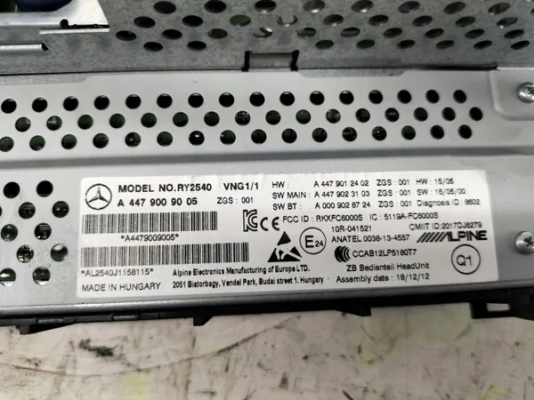 Radio Navigation Mercedes Sprinter OEM A4479012402 image 8