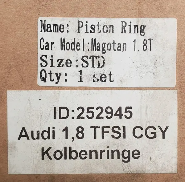 ANÉIS DE PISTÃO AUDI 1.8 TSI TFSI CGY STD image 5