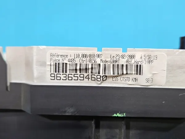 Snelheidsmeter Citroen Saxo 1.1 8V 9636594680 OEM image 5