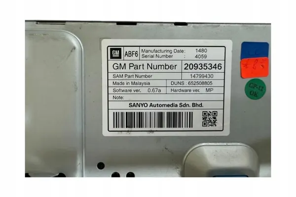 Pantalla de navegación OEM 14799430 para Opel Insignia A image 5