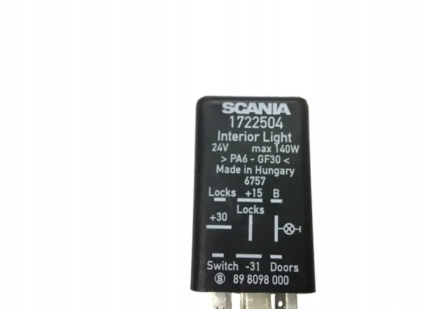 Relé iluminação cabina Scania 1722504 - Usado image 4