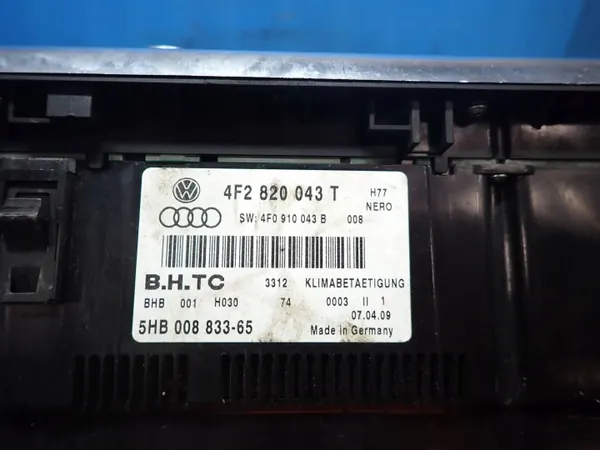 Audi A6 C6 ilmastointipaneeli OEM 4F2820043T - Käytetty image 7