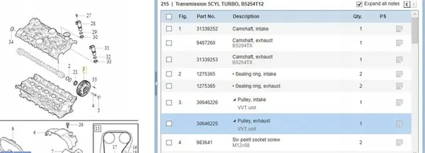 Polia do virabrequim VOLVO S60 II 2.5L 30646225 image 5
