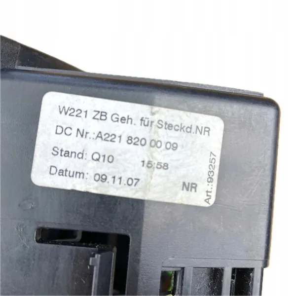 OEM A2218200009 Cendrier Arrière Console Noir Mercedes image 3