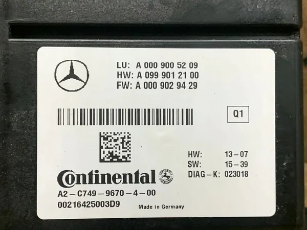 Mercedes-Benz GLS X166 Dodehoekmodule A0009005209 image 4