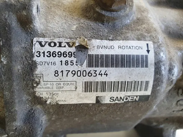 Ilmastointikompressori Volvo V60 I 1.6 D2 31369699 image 2