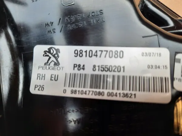Luz Trasera Derecha Peugeot 3008 II 2016-2020 OEM image 3