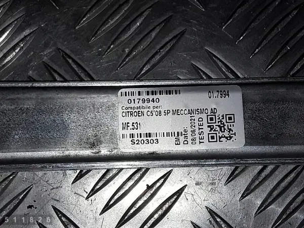 Régulateur de vitre Citroen C5 OEM 128000782 image 3