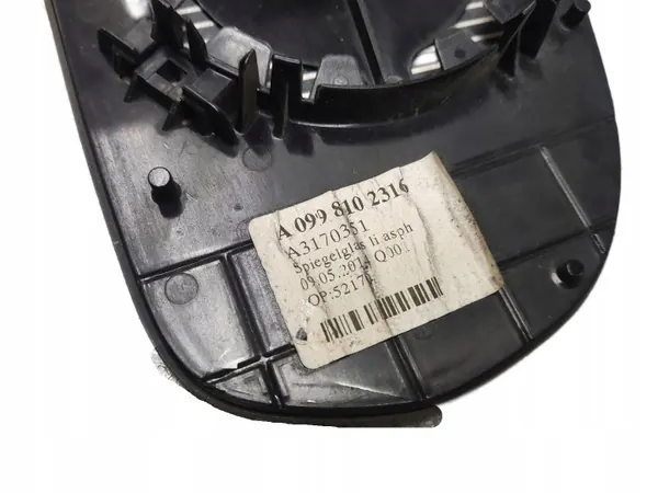Mercedes C-Klasse W205 Linker Verwarmde Spiegel-Inzet OEM A0998102316 image 4