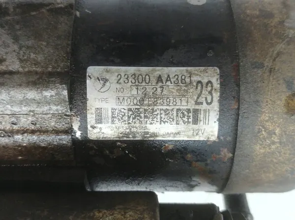 Motor de arranque 23300 AA381 2.0 16V Subaru Forester I image 2