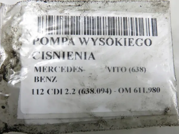 Mercedes Vito 638 CDI 2.2 inspuitpomp OEM 6110700601 image 10