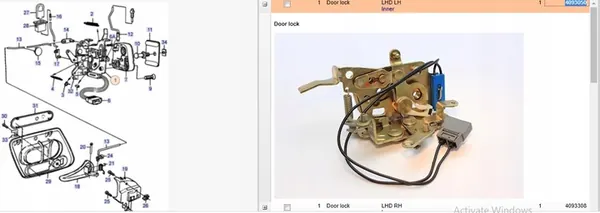 Linke Vordertürschloss Saab 9000 Hatchback 4093078 image 6