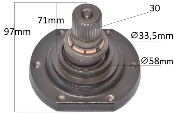 Flange de boîte 1JF506E d'occasion pour boîte auto image 2