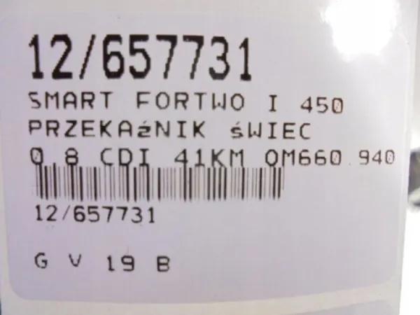 Smart Fortwo Sytytystulppamoduuli OEM 0004491V008 image 9