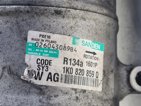 Ilmastointikompressori Skoda Superb II 2.0 TDI 1K0820859Q image 2