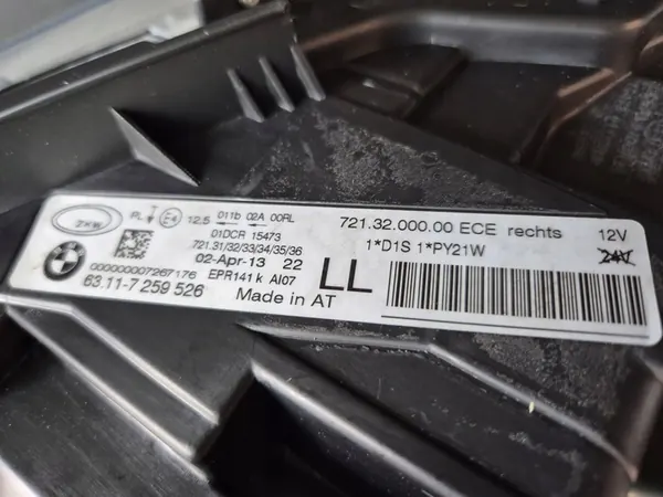 Farol dianteiro direito BMW F30 / F31 Bi-Xenon 63.11-7259526 image 6