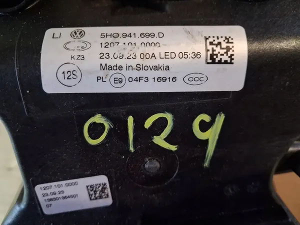 Farol LED Halógeno Esquerdo VW GOLF 8 GTI 5H0941699D image 5