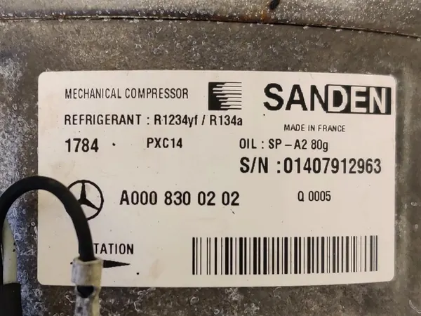 Compresor de aire acondicionado Mercedes A0008300202 image 5