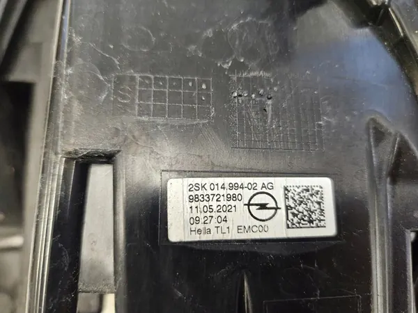 E-MOKKA B II Lámpara trasera derecha guardabarros EUROPA 9833721980 image 4