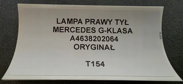 Achterlicht Rechts Mercedes G-Klasse W463 A4638202064 image 8