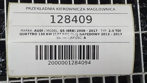 Stuurinrichting Audi Q5 8R OEM 8R0909144E 4G1423105D image 8