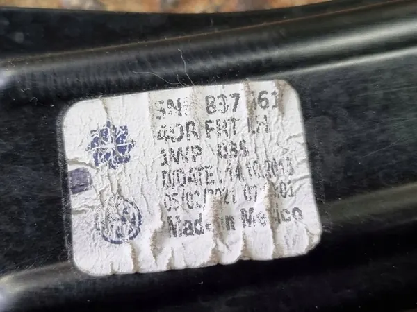 Regulador de janela esquerdo Volkswagen Tiguan 5NN837461 image 7