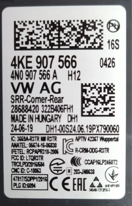 Radar d'assistance de voie OEM 4KE907566 Audi A6 C8 image 7