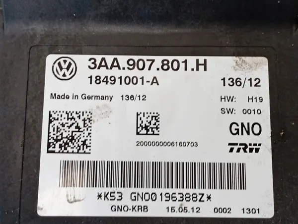 Module de frein à main Audi Q3 OEM 3AA907801H image 4